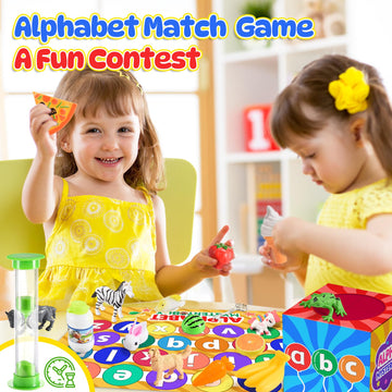 Montessori Toys For Toddlers,26Pcs Alphabet Mystery Box Alphabet Learning Toys Letter Matching Game Birthday For 3 4 5 6 7 Year