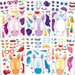 Aowplc Unicorn Stickers 42 Sheets Make Your Own Unicorn Stickers Fantasy Kids Unicorn Party Favors Supplies