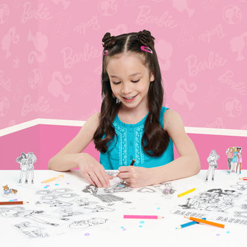 Just Play Barbie Shrinky Dinks Kit And Accessories, 15 Pre-Printed Shrinky Dinks Sheets, Pretend Play, Kids Toys For Ages 5 Up