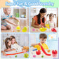 Okaybee 2 Pack Slime Kit With Red Butter Slime & Yellow Clear Slime For Kids, Slime Sensory Toys For Girls And Boys Ages 8-12, S