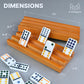 Queensell Domino Holders For Mexican Train - Domino Trays Set Of 4 - Mexican Train Accessories - Domino Racks From Mexican Train Game (Medium)