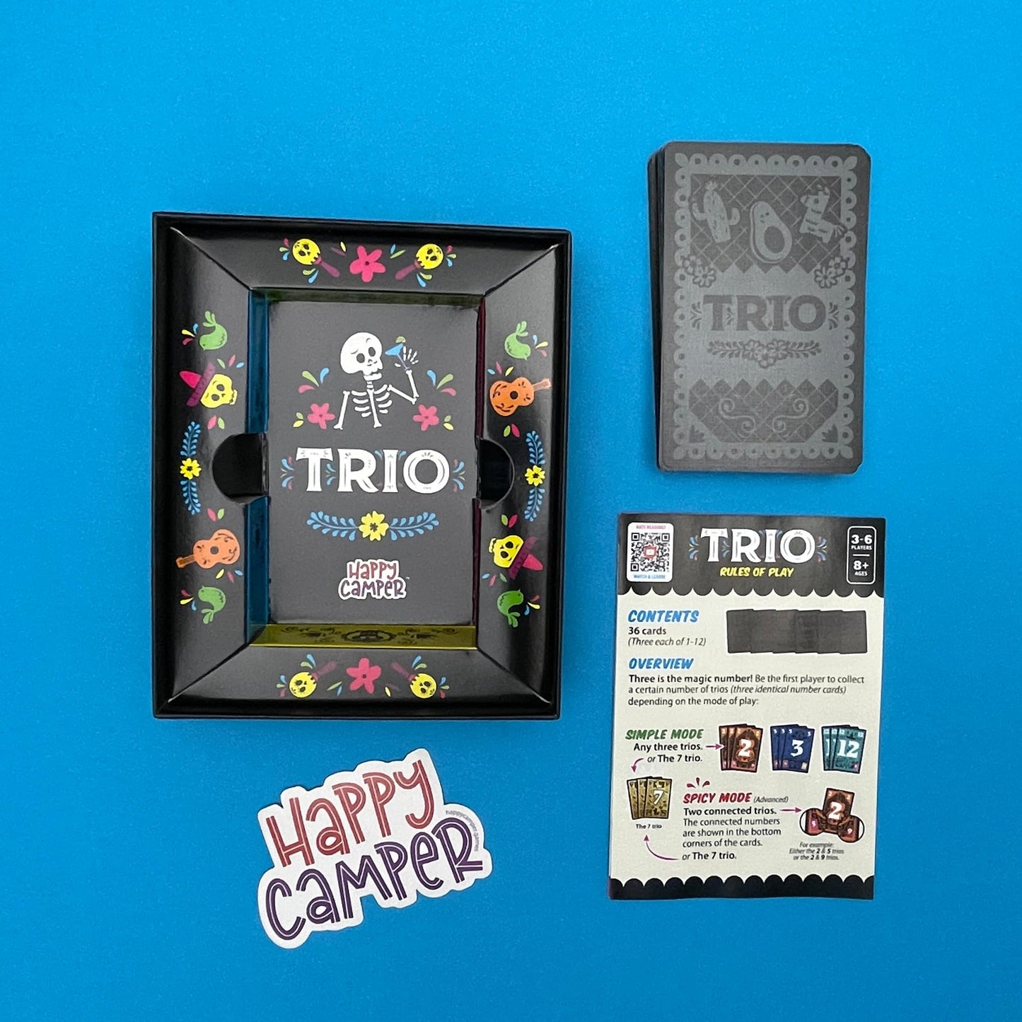 Happy Camper Trio Game Hottest New Family Game | Award-Winning | Game Of The Year In France | Perfect Stocking Stuffer | Great F