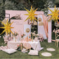 6 Pcs Gold Star Foil Balloons One-Piece 14-Pointed Star Balloons 4D Starburst Cone Mylar Balloons 22Inch Christmas Birthday Wedd