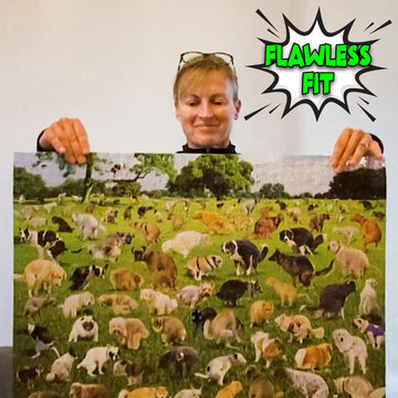 The Original 1000 Piece Puzzle, 101 Pooping Puppies, Dogs Pooping Puzzle, Perfect White Elephant Gag Gift, Funny Puzzle For Adults