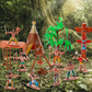X Hot Popcorn 23 Pcs Native American Figurines Indian Figurines Indians Historical Plastic Action Figures For Projects Decoration Birthday Gift
