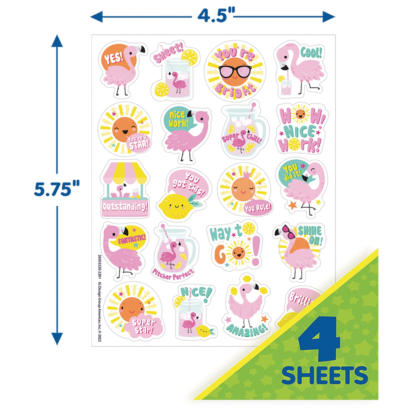 FLAMINGO SBERRY LEMON SCENT STICKRS