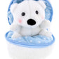 Plushland Snowball Stuffed Zip Up Animal - Polar Bear - Cute Plush Animal Assortment -Wonderful Soft Toy For Families & Friends