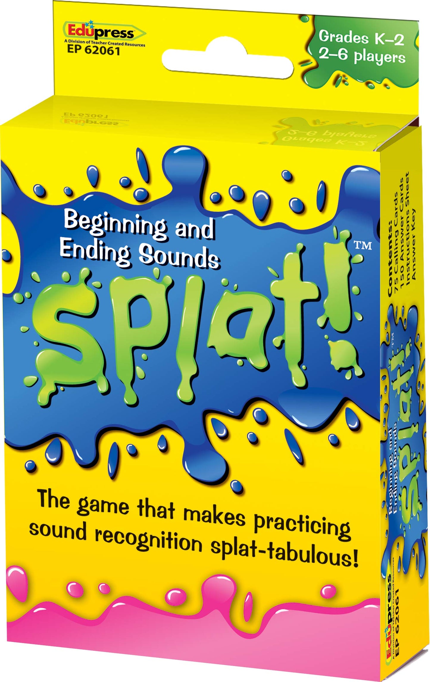 Beginning And Ending Sounds Splat Game Grades K-2 (Ep62061)