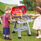 Jukudahu Kids Play Kitchen Toys, Bbq Grill With Smoke For Kids Ages 3 4 5 6 7, 2-Layer Barbecue Toys Play Food Set With Sound Li