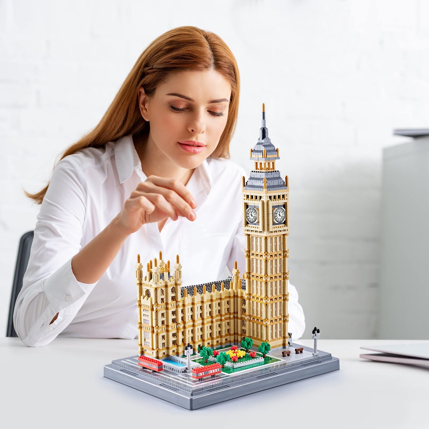 YaJie Big Ben Architecture Model Building Block Sets (6473PCS) - World Famous Architectural Model Toys Present for Kid Age of 14+ and mature-themed