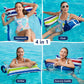 Jasonwell Inflatable Pool Hammock Float - 2 Pack, Vintage Grey, Multi-Purpose Water Loungers, Model JX-WH-4828A