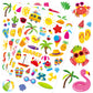 Summer Pool Beach Adhesive Stickers Luau Hawaii Sun Stickers 700 Count Forbirthday Invitations Envelopes Decorations Party Goodie Gifts Bags Decor School Game Class Rewards