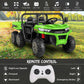 Hikole 24V Kids Electric Dump Truck Car, 2 Seater Ride On Car For Kids W/Remote, Battery Powered Electric Car W/Motorized Dump B