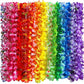Myamy 36 Counts Hawaiian Leis Necklace Tropical Luau Hawaii Silk Flower Lei Theme Party Favors Wreaths Headbands Holiday Wedding