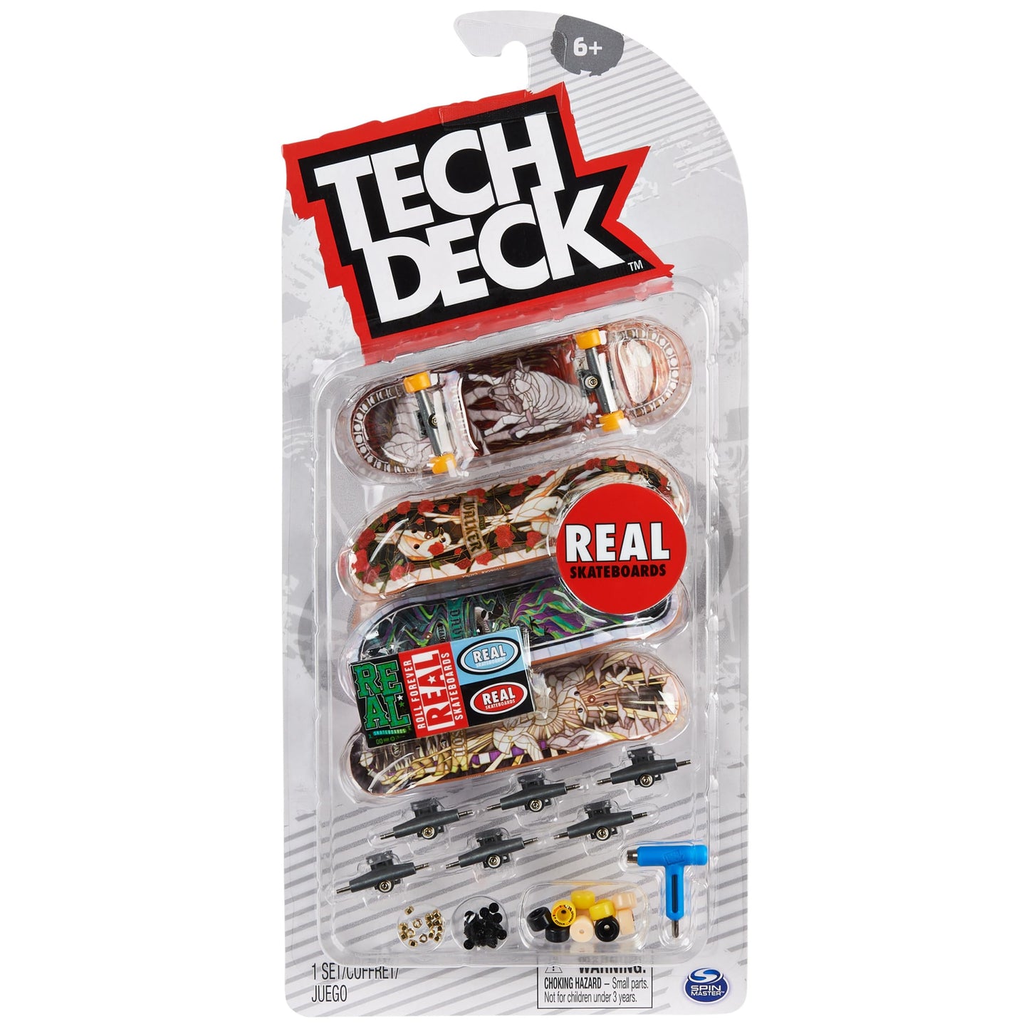 Tech Deck, Ultra Dlx Fingerboard 4-Pack, Real Skateboards, Collectible And Customizable Mini Skateboards, Kids Toys For Ages 6 And Up