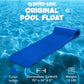 TRC Recreation Super Soft 2  Thick Vinyl Coated Foam Outdoor Swimming Pool Float Mat mature-themed Lounger with Built-in Roll Pillow  Indigo Blue
