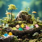 WOZADU 30 PCS Luminous Mini Resin Dinosaur Figurines for Dollhouse Decoration Tiny Resin Miniature Things for Fairy Garden Micro Landscaping Decoration Cake Toppers Decor