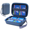 Ltgem Travel Cards Hard Case,Ptcg Trading Cards,Can Accommodate 300+Game Cards,Compatible Classic Game Cards Such As Phase 10/Uno Etc.(Dark Blue)