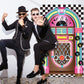 Jukebox Cutout Banner 50 s Rock and Roll Banner Backdrop Birthday Party Decoration Baby Shower Birthday Party Supplies