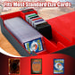 Trading Card Storage Box  2200+ MTG Deck Box Leather Magnetic Closure Commander Deck Box  Holds 5 Small Deck Boxes  Includes 1 Small Box  8 Dividers  1 Foam Stopper  1 Toploader  Black/Red