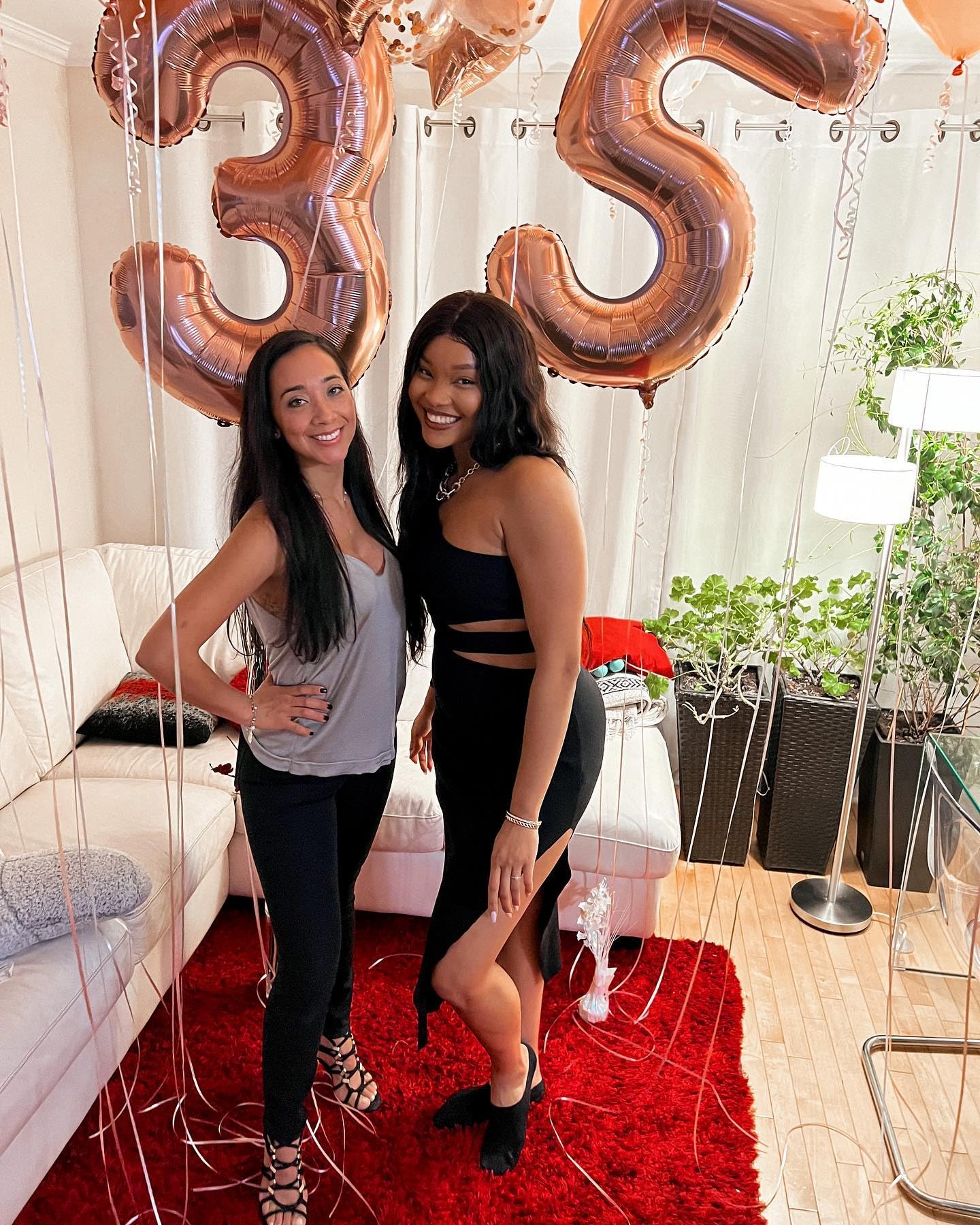 IWERP Rose Gold Number 40 Balloons - 40 Inch Mylar Foil for 40th Birthday Decorations