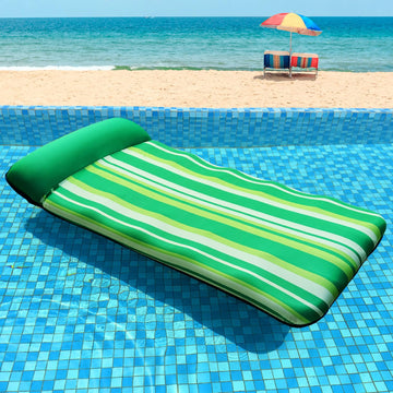 Parentswell Oversized Pool Floats 72' X 36', X-Large, Fabric-Covered Pool Float With Headrest, Inflatable Pool Lounge Chairs, Pool Lounger, Pool Floaties, Pool Party Decorations For Adults