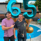 5 Balloon, Blue Number Balloons 40 Inch, 5Th Birthday Balloon Decorations, Blue Party Supplies, 5 Number Balloons, Number 5 Ball