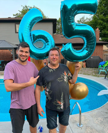 5 Balloon, Blue Number Balloons 40 Inch, 5Th Birthday Balloon Decorations, Blue Party Supplies, 5 Number Balloons, Number 5 Ball