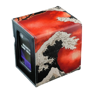 Ai protective covering (Great Fire Wave) 100+ Card Custom Art MTG Commander Deck Box With Storage