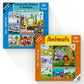Yey Animals And Community Helpers Jigsaw Puzzles For Kids | Pack Of 2 Puzzle Boxes  Set Of 12 Educational Puzzles, Multicolor, 