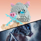 MACTANO Anime Demon Figure Building Set - 1123pcs Plastic Blocks - Hashibira Inosuke Model - Mini Size