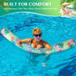 Soulchen 4 Pack Inflatable Pool Noodles Soft Fabric Covered 54'' Large Swim Noodles for mature-themeds Hawaii Tropical Palm Leaves enhanced Buoyancy for Pool Swimming Floating Beach Party Decor (Mixed)