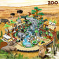Zoo Building Model Set  4800 Pcs Desert Zoo Micro Building Toys  Creative Zoological Park Model Set  Micro Particle Modular Building House  Gift for mature-themed and Kids (823)