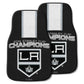 FANMATS 16961 Los Angeles Kings Stanley Cup Champions Carpeted Car Mat - 2 Piece