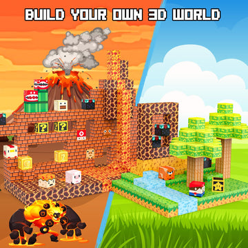 Fuwidvia Magnetic Blocks - 100Pcs Magnets Cubes, Magnetic Building Blocks Stem Montessori Sensory Toys For 3 4 5 6 7 8-13 Year Old Boys Girls Birthday For Kids