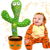 Hunfur Dancing Talking Cactus Toy, Cactus Baby Toy Singing Mimicking Repeating Recording, Silly Sunny The Cactus