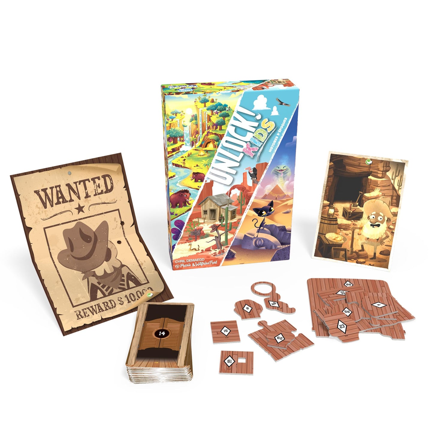 Unlock! Kids: Escape Room Game - Stories from The Past Card Game for Kids and Adults, Family Game Night, Ages 6+, 1-4 Players, 2