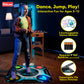 Kidzlane Light Up Dj Dance Mat For Kids - Bluetooth & Aux Compatible - 3 Fun Arcade Games With 5 Difficulty Levels - Detachable Discoball & Fairytail - Adjustable Volume - Ages 6+