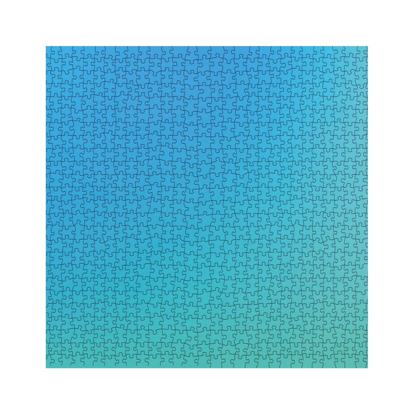 Color Puzzles for Adults 1000 Piece, Gradient Jigsaw Puzzle, Blue Color Changing Puzzle for Family Game