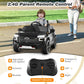 Honey Joy Ride On Truck, 12V Licensed Chevrolet Tahoe, Chevy Electric Vehicle For Kids, Soft Start, Music, Lights, Battery Powered Ride On Car Toy With Remote Control, Gift For Boys Girls (Black)