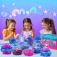 Zonfrto Mini Unicorn Slime Kit For Girls, Glimmer Crunchy Slime, Butter Slime, Galaxy Slime For Kids 6-12, Party Favors For Childrens