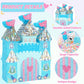 WERNNSAI Princess Castle Pinata - Ice Castle Pinata Blue Princess Party Decorations for Girls Birthday Party Game Magical World