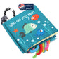 The Ocean Adventure Crinkle Baby Sensory Play Book with Teether Ring