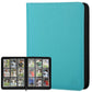 9 Pocket Trading Card Binder 540 Capacity with Zip Closure - enhanced Double Sided PU Leather Card Protector  Hold & Organize Cards for TCG  MTG  Sports Cards (turquoise)