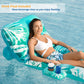 Jasonwell Inflatable Pool Float mature-themed - Pool Floaties Lounger Floats Floating Chair Raft with Adjustable Backrest Cup Holders Water Floaty Lake Lounge Tanning Floats Beach Party Toys for mature-themeds