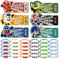 DIYDEC 30Pcs Valentines Sports Bracelets with Cards 6 Styles Soccer Basketball Bracelets for Kids Valentines Party Favors Sports