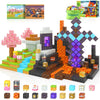 110PCS Magnetic Blocks - Build Mine Magnet World Magic decorative replica blade Portal Set  Magnet Kids Toys for Boys & Girls Age 3-5 4-8 5-7  STEM Magnetic Tiles Building Games Sensory Outdoor Toddler Toys