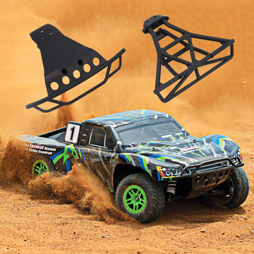 Bumpers Compatible with Traxxas Slash 4x4 1/10 Platinum Front #6835 & Rear #6836 Bumpers Skid Plate with Mounts