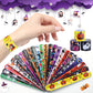 xutengy 48Pcs Halloween Party Favors Decorations Slap Bracelets Rubber Wristbands, Trick or Treat Party Favors, Classroom Prizes