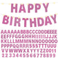 Taobary 112 Pcs Diy Letter Banner Glitter Customizable Banner Kit Custom Banner Including 107 Letters And Numbers 3 Rope For Bir